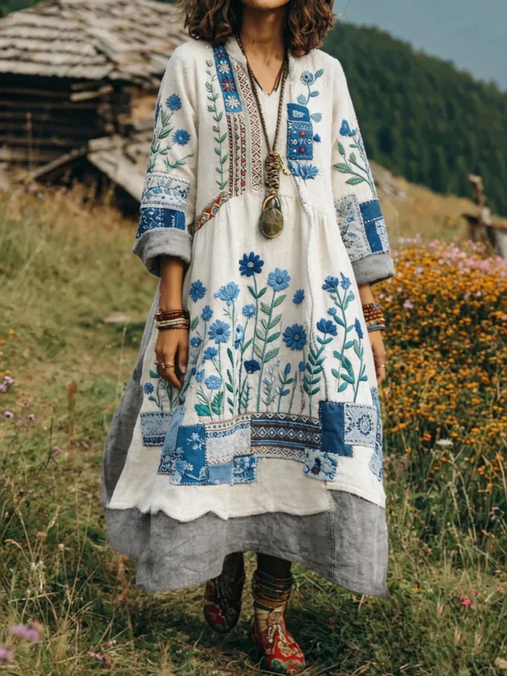 Lara - Elegantna haljina s cvjetnim uzorkom