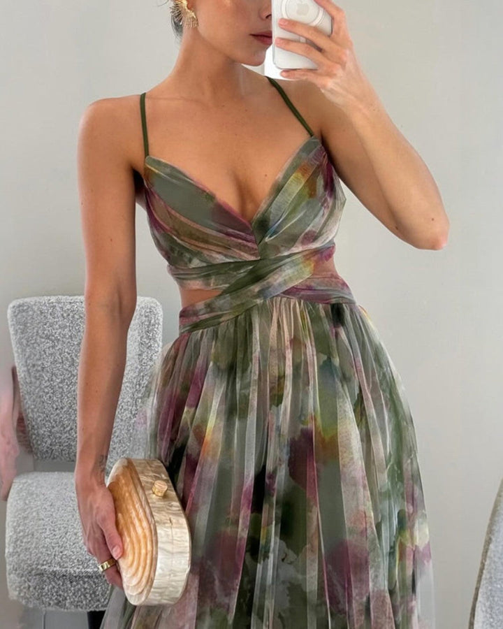 Bella - Elegantna Cvjetna Maxi Haljina