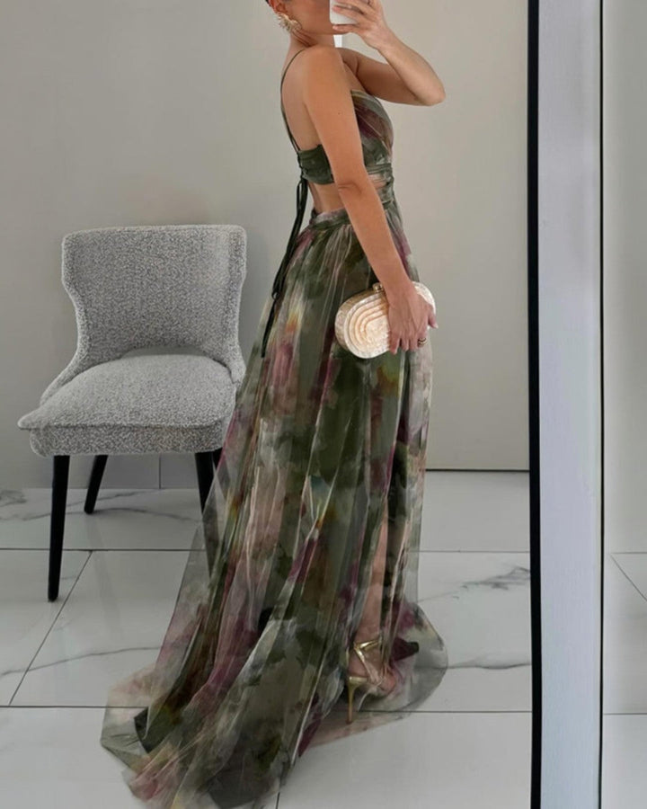 Bella - Elegantna Cvjetna Maxi Haljina