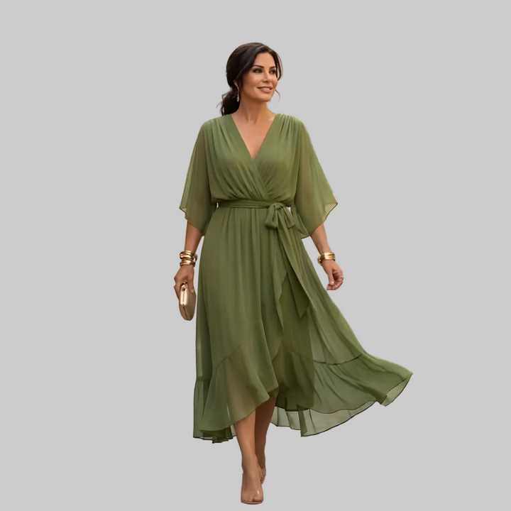 Jessica - Elegantna haljina s V-izrezom