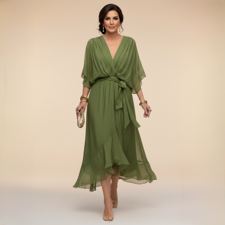Jessica - Elegantna haljina s V-izrezom