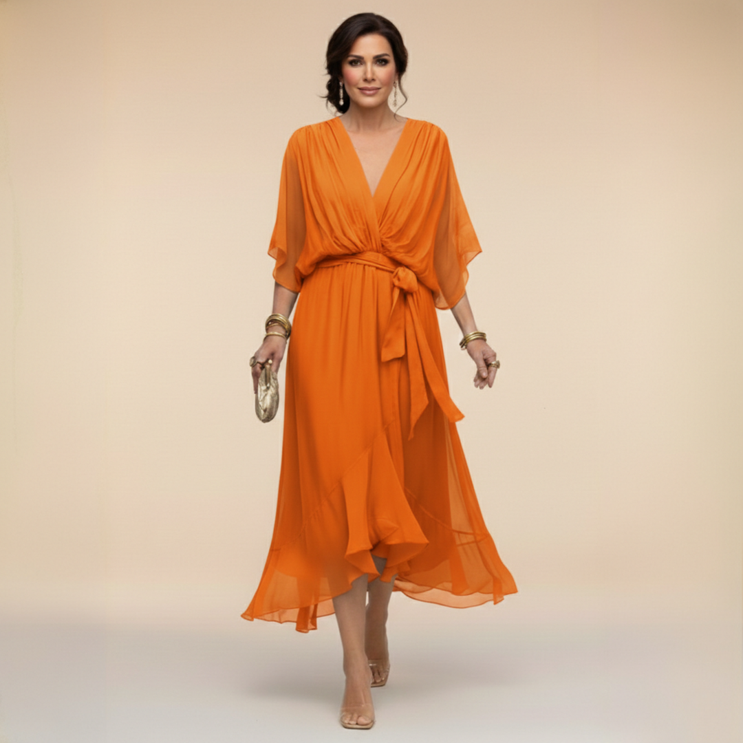 Jessica - Elegantna haljina s V-izrezom
