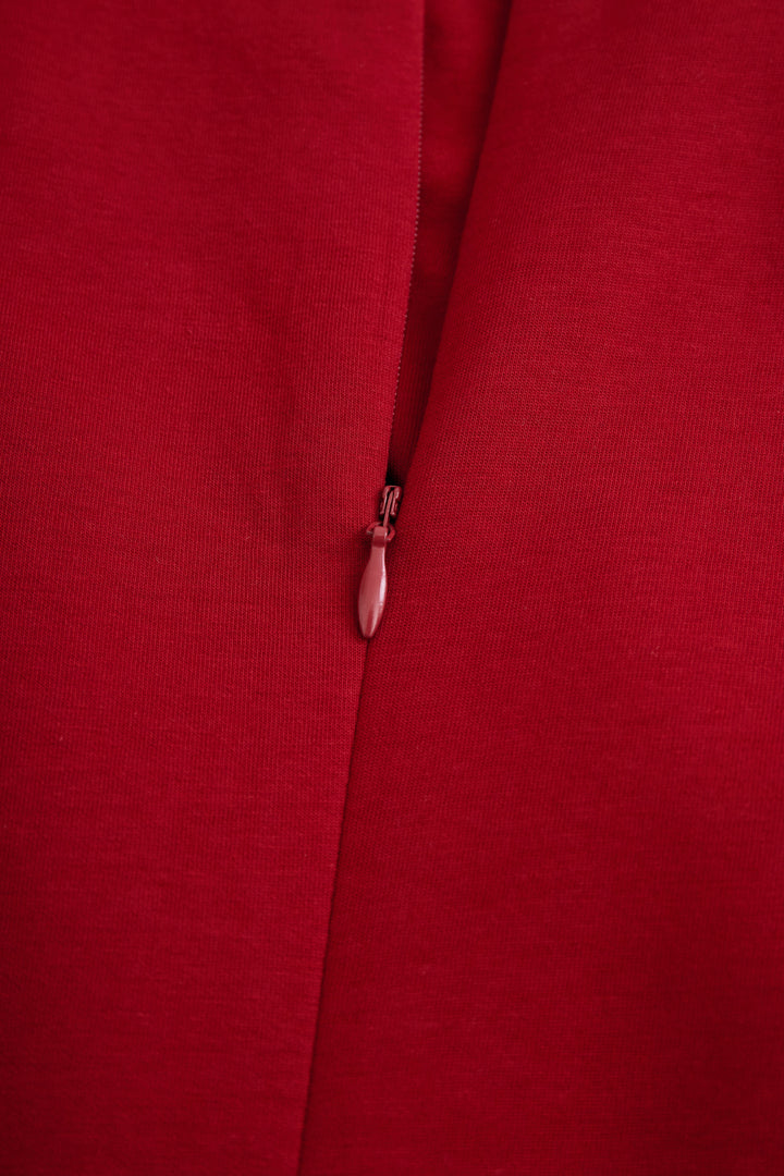 Ruby | Burgundska bezrukavna midi haljina