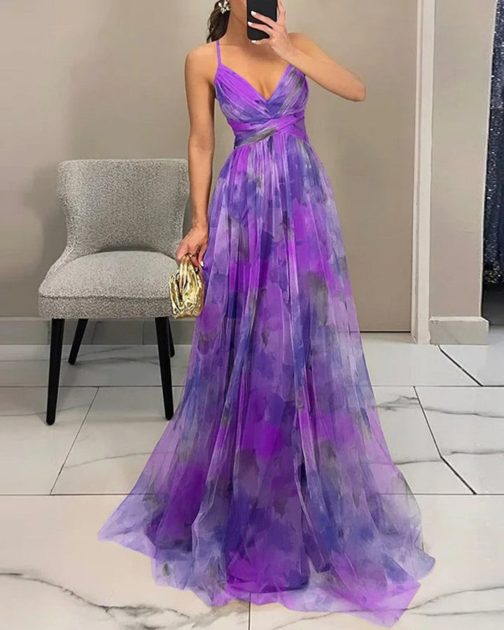 Bella - Elegantna Cvjetna Maxi Haljina