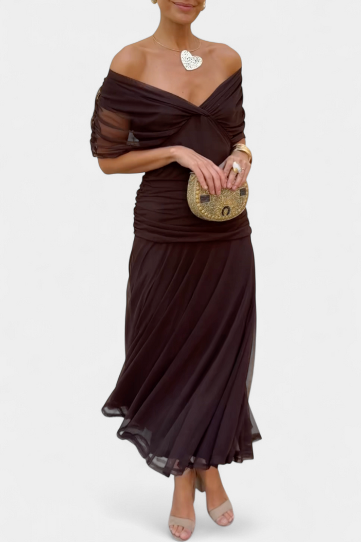 Sophia - Elegantna Cvjetna Plisirane Haljine